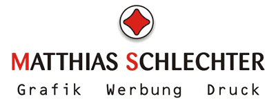 Logo Matthias Schlechter, Grafik Werbung Druck